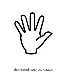 Finger Click Icon Vector line point, click, perfect icons. Editable stroke, isolated icons