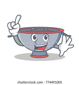 Finger colander utensil character cartoon