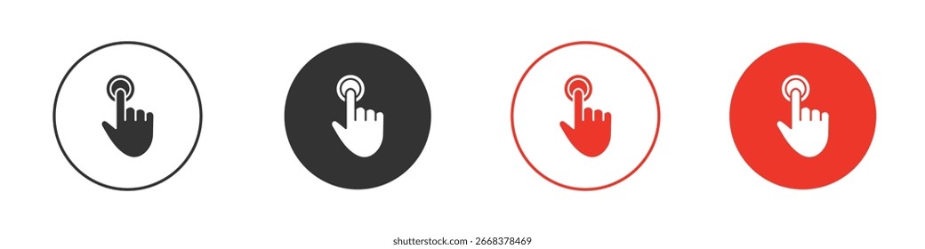 Fingersteuerungs-Symbolpaket. Clipart Vectordesign
