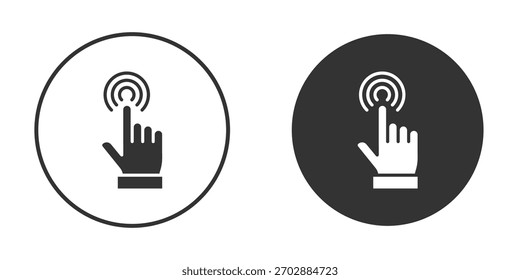 Icono de control del dedo. Perfecto para interfaces de Web y App, presentaciones, infografías