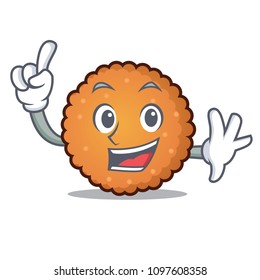 Finger cookies mascot cartoon style