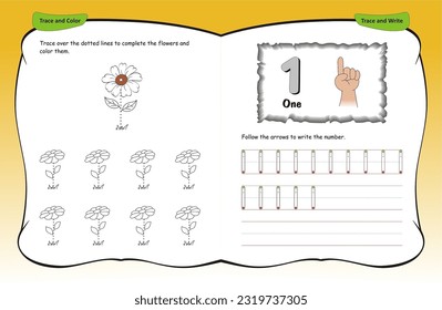 Finger counting 0 to 10, Worksheets for learning numbers. Numbers learning activity by fingers.  Counting and writing numbers, Numbers tracing worksheet for kindergarten, mathematics