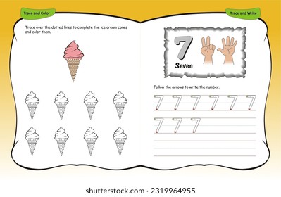 Finger counting 0 to 10, Worksheets for learning numbers. Numbers learning activity by fingers.  Counting and writing numbers, Numbers tracing worksheet for kindergarten, mathematics