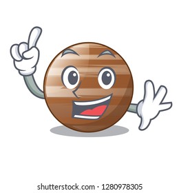 Finger craft Jupiter planet in the character