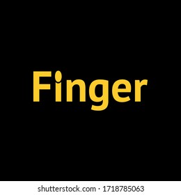 Diseño del logo de la idea Finger Creative