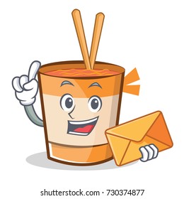 Finger cup noodles character cartoon