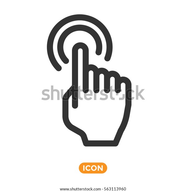指のカーソル記号 ベクター画像アイコン をタップします 相互作用記号 のベクター画像素材 ロイヤリティフリー