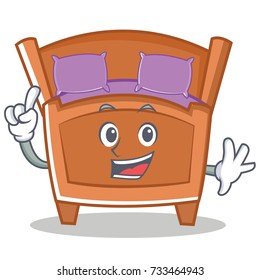 Finger cute bed character cartoon