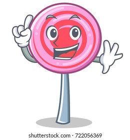 Finger cute lollipop character cartoon