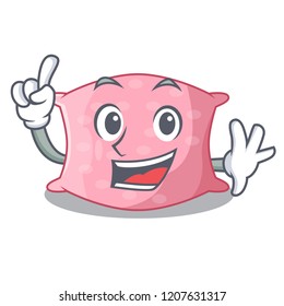 Finger cute pillow comfortable isolated on mascot
