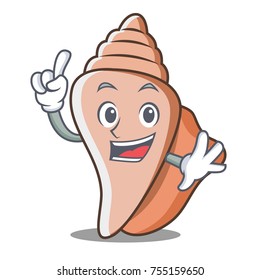 Finger cute shell character cartoon
