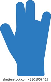 finger cutting vector illustration on a transparent background.Premium quality symbols.Glyphs vector icons for concept and graphic design.