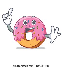 Finger Donut mascot cartoon style