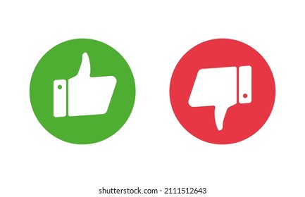 finger up and down icon. Vector Illustration	