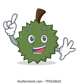 Finger Durian mascot cartoon style