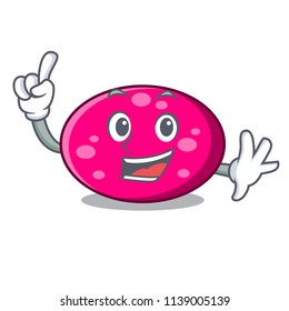 Finger ellipse mascot cartoon style