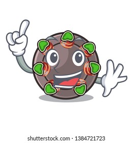 Finger escargot in the a cartoon shape
