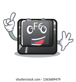 Finger f6 button installed on character computer