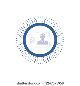 finger, fingerprint, recognition, scan, scanning Glyph Icon. Vector isolated illustration