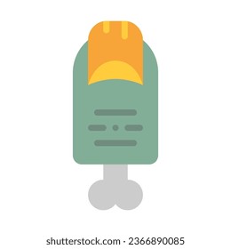 icono plano de dedo,vector e ilustración