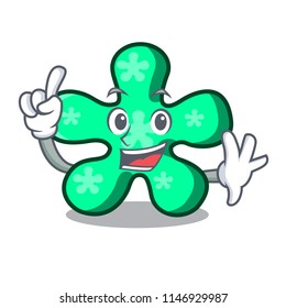 Finger free form mascot cartoon