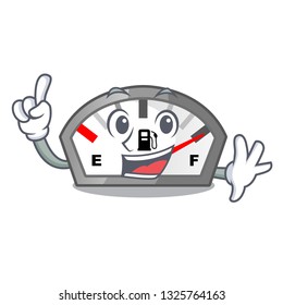 Finger gasoline indicator in the a mascot