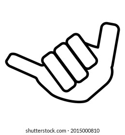 finger gesture calling someone made in illustration