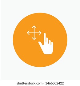 Finger, Gesture, Hold. Vector Icon Template background