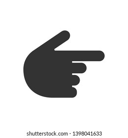 Finger Gesture Icon - Hand Element Illustration As A Simple Vector Sign & Trendy Symbol for Design and Websites, Presentation or Application.