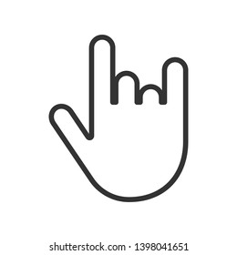 Finger Gesture Icon - Hand Element Illustration As A Simple Vector Sign & Trendy Symbol for Design and Websites, Presentation or Application.
