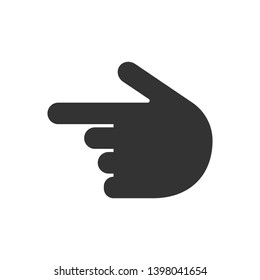 Finger Gesture Icon - Hand Element Illustration As A Simple Vector Sign & Trendy Symbol for Design and Websites, Presentation or Application.