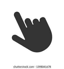 Finger Gesture Icon - Hand Element Illustration As A Simple Vector Sign & Trendy Symbol for Design and Websites, Presentation or Application.