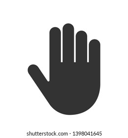 Finger Gesture Icon. Stop, Refuse. Resist, Reject Symbol for Design Elements, Websites, Presentation and Application - Vector.