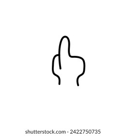 Fingerspitzen in der Handzeichnung mit dünner Linie