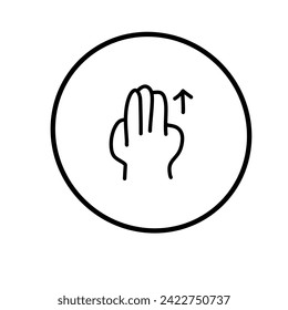Finger Gestures in Thin Line Hand Drawing