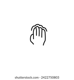 Finger Gestures in Thin Line Hand Drawing