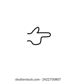 Gestos de dedo en el plano de la mano delgada