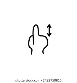 Finger Gestures in Thin Line Hand Drawing