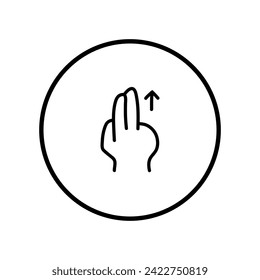 Finger Gestures in Thin Line Hand Drawing