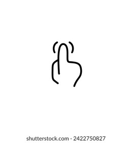 Finger Gestures in Thin Line Hand Drawing