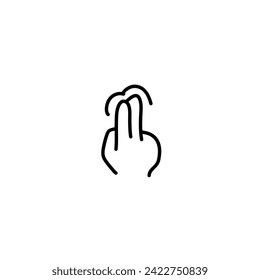 Finger Gestures in Thin Line Hand Drawing
