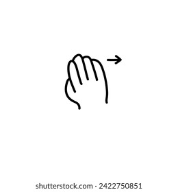 Finger Gestures in Thin Line Hand Drawing