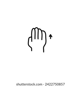 Finger Gestures in Thin Line Hand Drawing