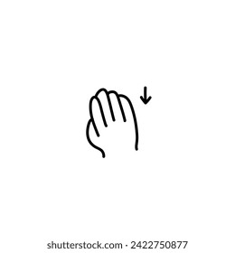 Finger Gestures in Thin Line Hand Drawing