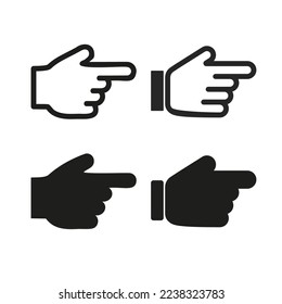 Finger for graphic and web design vector icon Illustration. 
