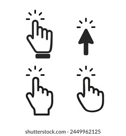 Finger for graphic and web design vector icon Illustration. 