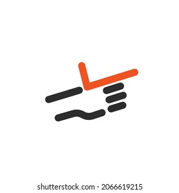 icono de gestación de dedo ilustración de vector plantilla de diseño web