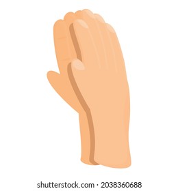 Finger hand clap icon cartoon vector. Applause crowd. Sport handclap