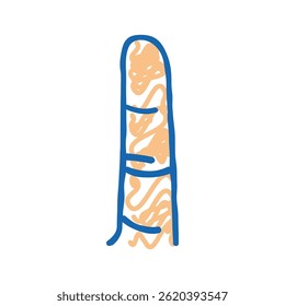 finger hand gesture doodle icon sketch vector. finger hand gesture sign. isolated symbol illustration