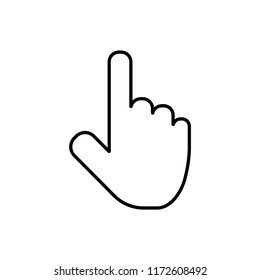 Finger Hand Pointing Icon Vector